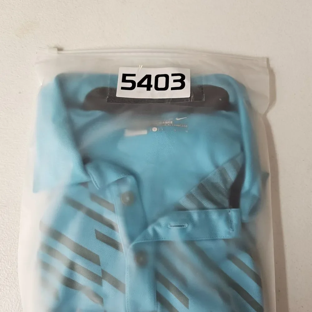 Nike Golf Tour Performance Short Sleeve Dri-Fit Polo Shirt Collared Blue Men's L